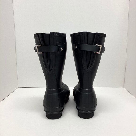 Hunter Women's Original Back Adjustable Short Boots in Size 8, WFS1013RMA-BLK(4) - Picture 7 of 10